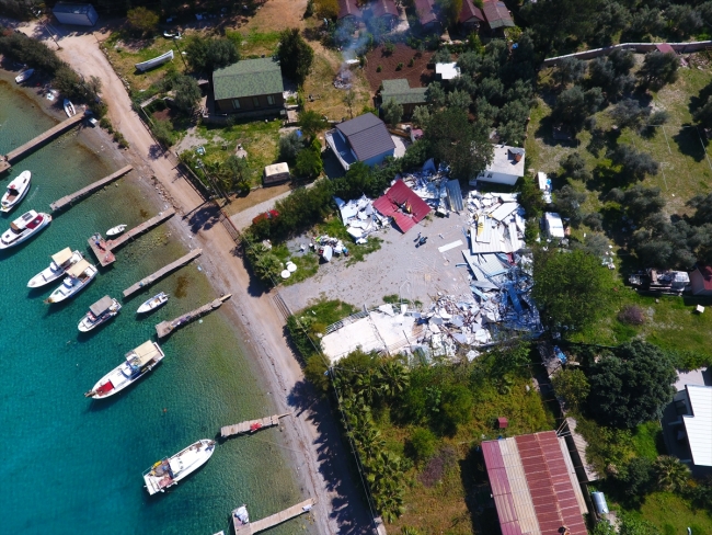 Muğla'daki kaçak yapıların yıkımının birinci etabı tamamlandı